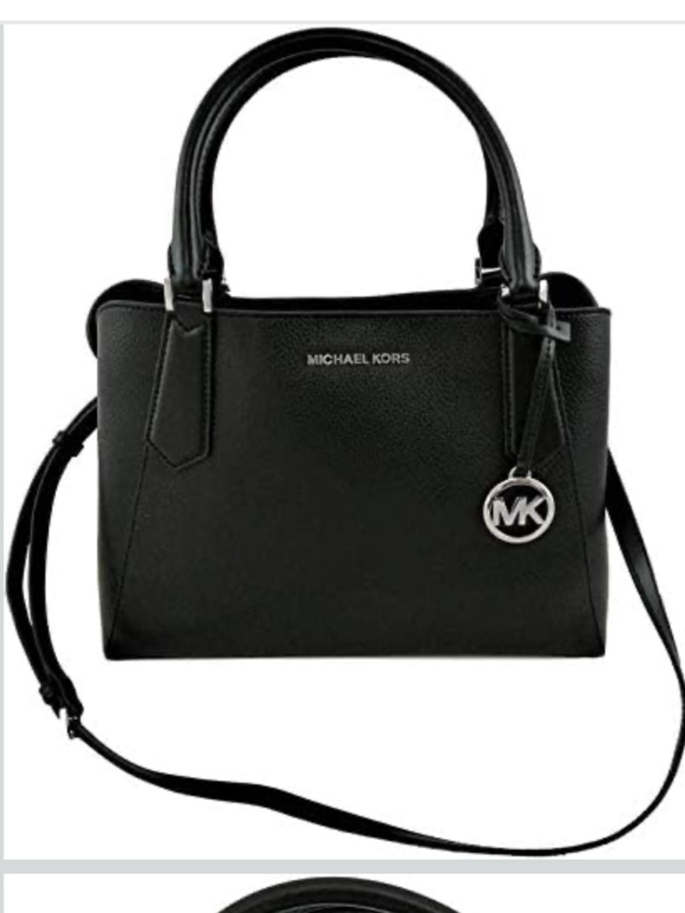 Michael Kors Black Pebbled Leather Purse $400 OBO - BNWT - Picture 9 of 11